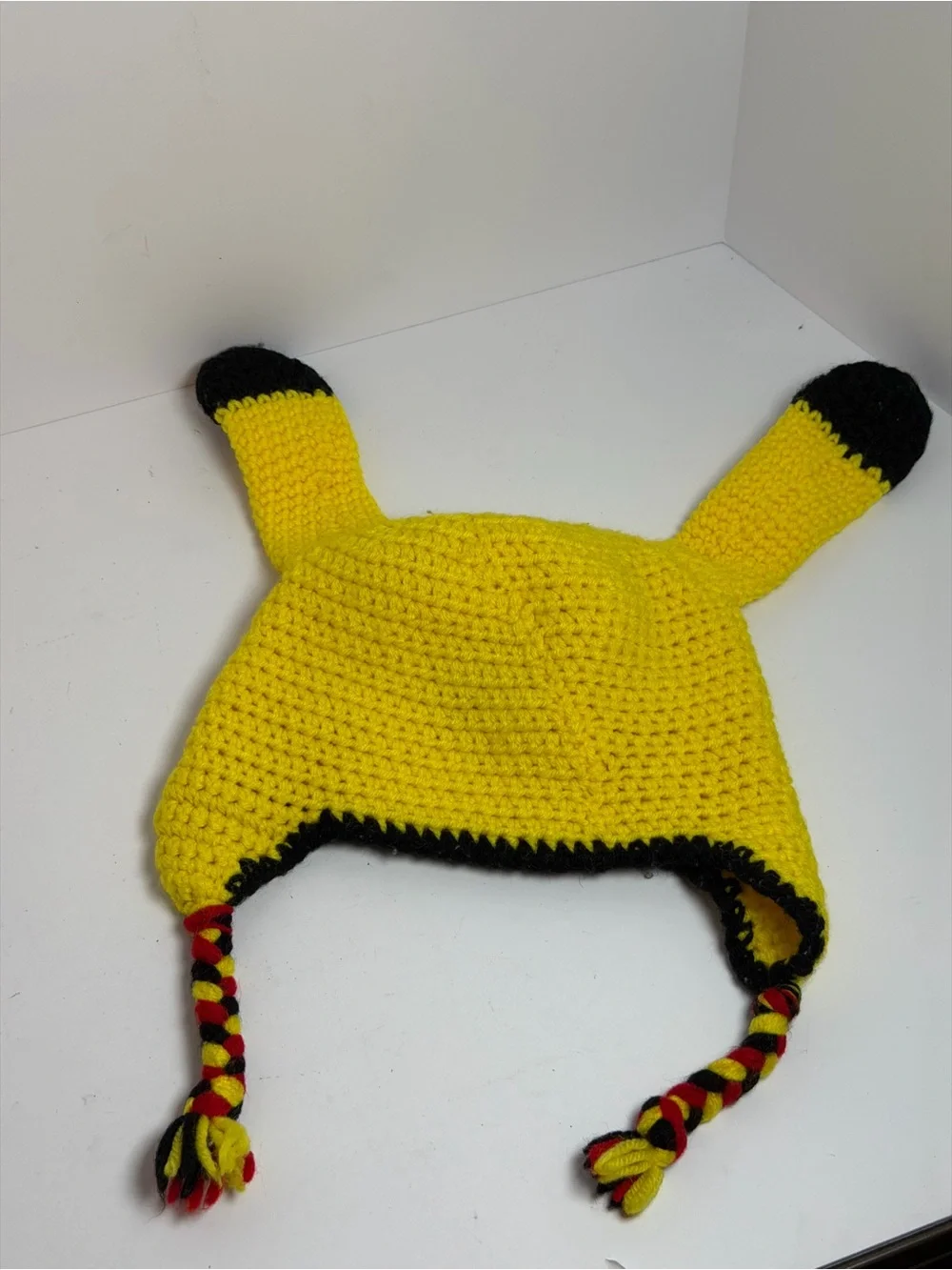 Pikachu Handmade Cute Yellow Crochet Hat